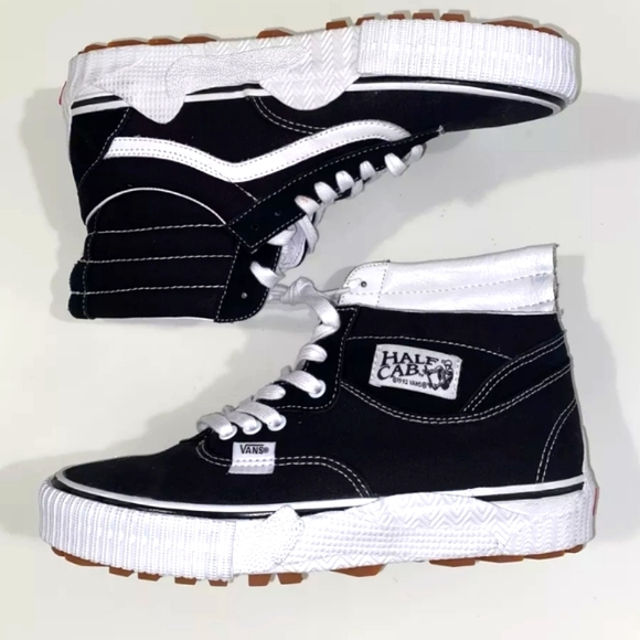 Vans Other - Vans Mens Vault Cap Mash Hi LX Rowley Skate Shoes Black White Size 8.5